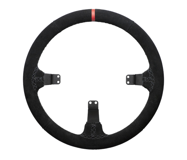 Asetek GT Rim, Curved, 340 mm - black, suede - 1369922 - zdjęcie 2